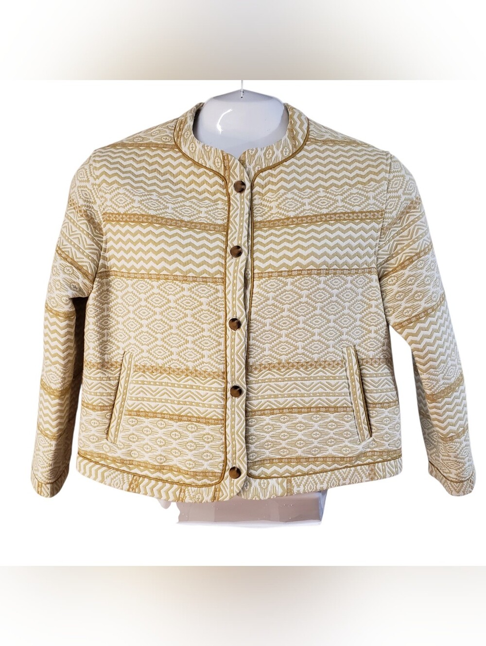 NAF NAF Paris Women's Jacket Dark Button Closures  Size 36